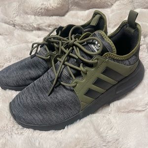 Green and grey adidas